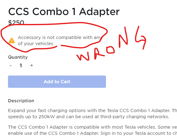 CCS Combo 1 Adapter - Tesla vs 3rd party